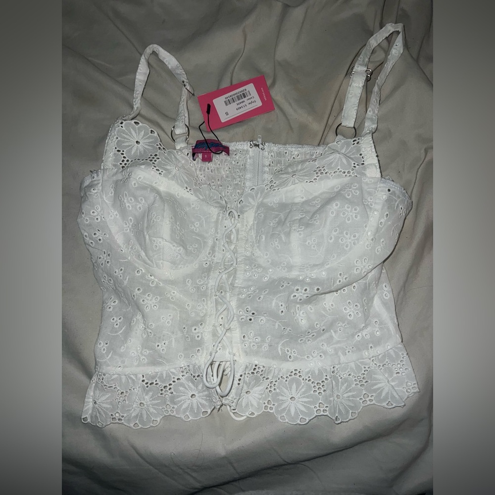 Edikted Sami Lacey cotton cupped corset